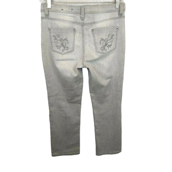 Denver Hayes Jeans  Women's 8  Gray Stretch Contemporary Fit Mid-Rise Straight - Picture 2 of 11